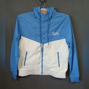 Bruins UCLA Hooded Windbreaker Womens Medium Blue White